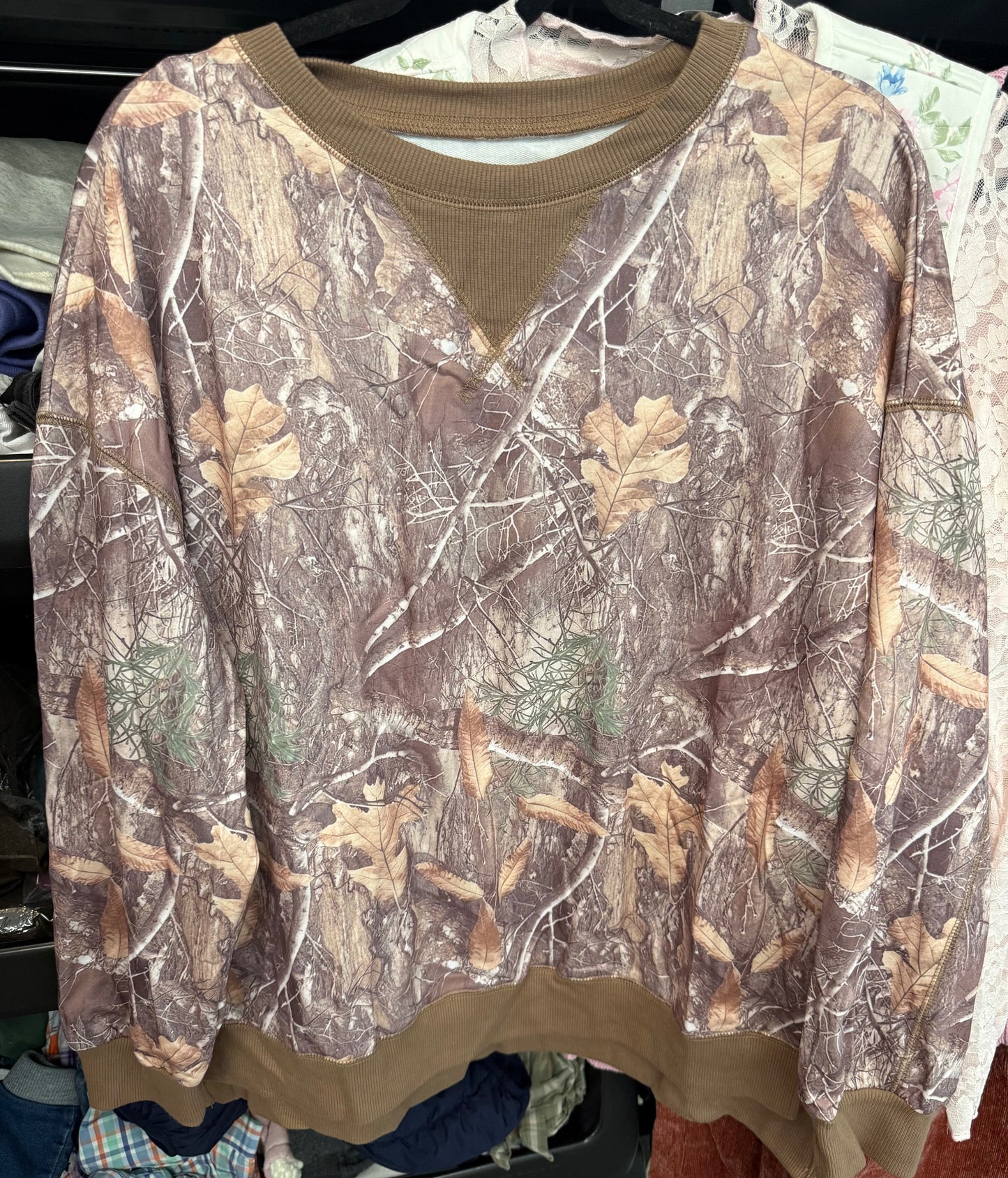 Timber Trail Camo Crewneck Pullover