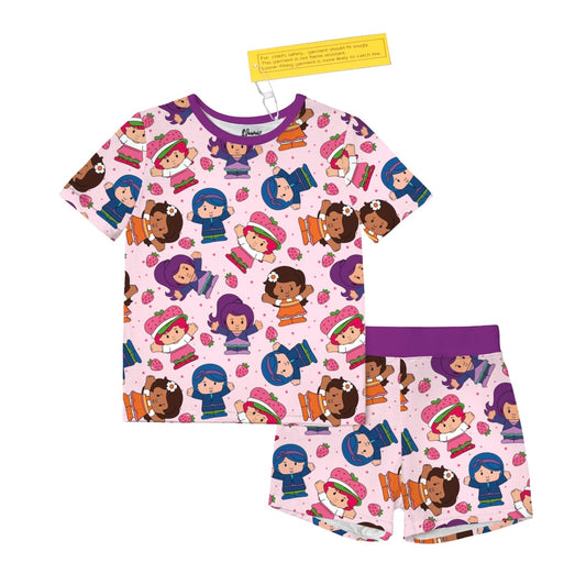 PREORDER Little People Strawberry Shortcake PJ SET & ZIPPY