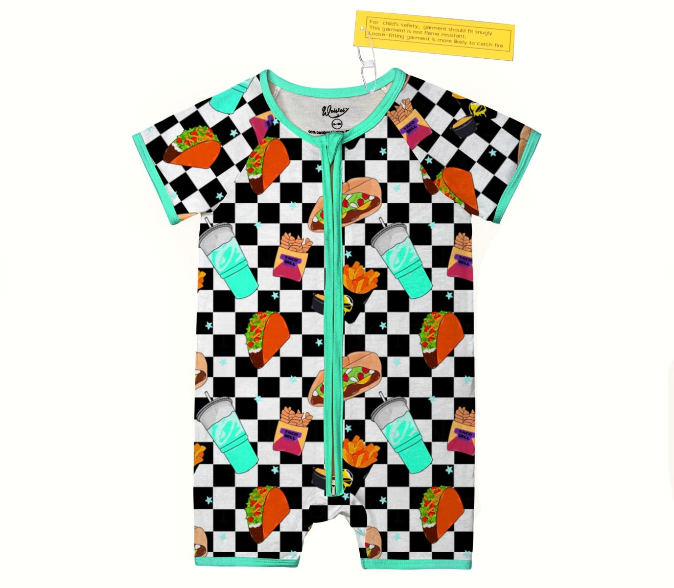 Checkered Taco Bell Shortie