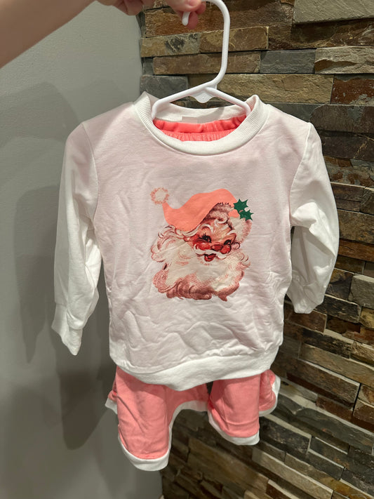 Santa Bell Bottom Outfit Set 2/3T