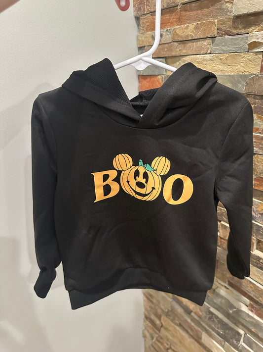 Boo Pumpkin Hoodie 2/3T