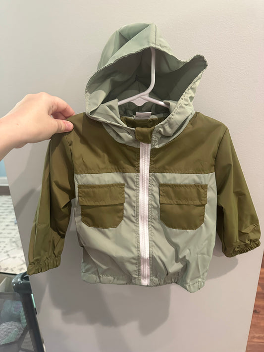 Green Windbreaker Jacket