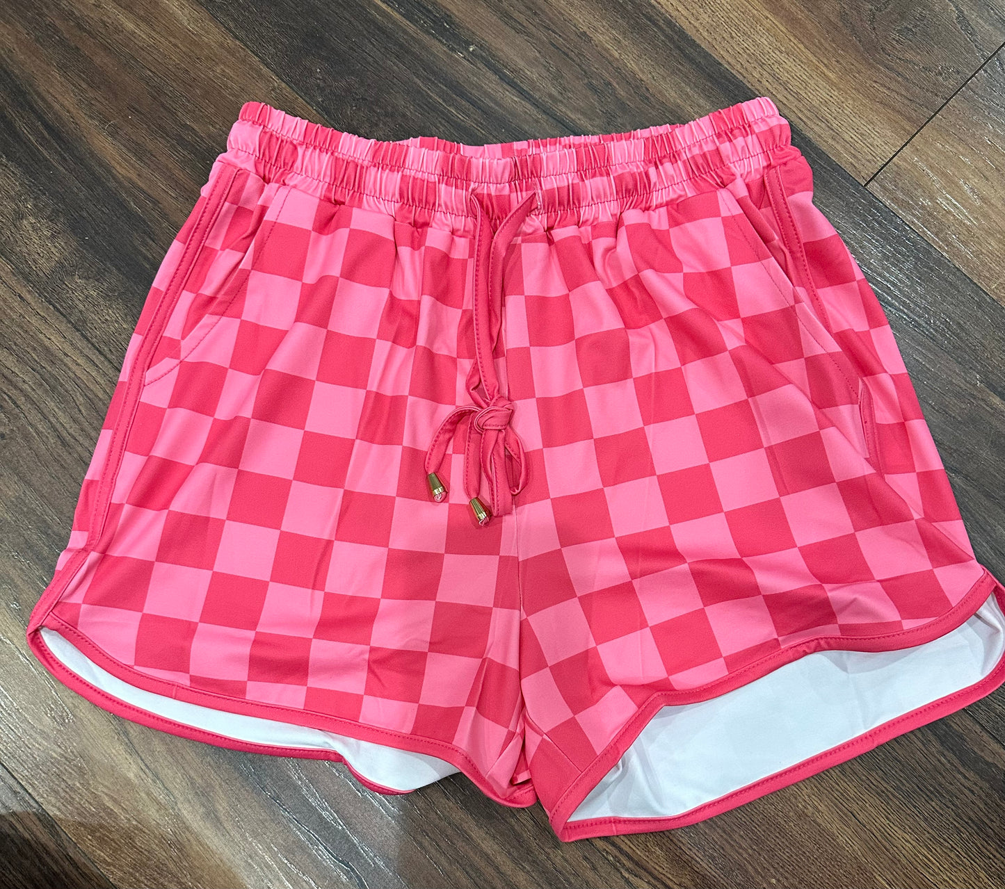 Bailey Checkered Drawstring Shorts