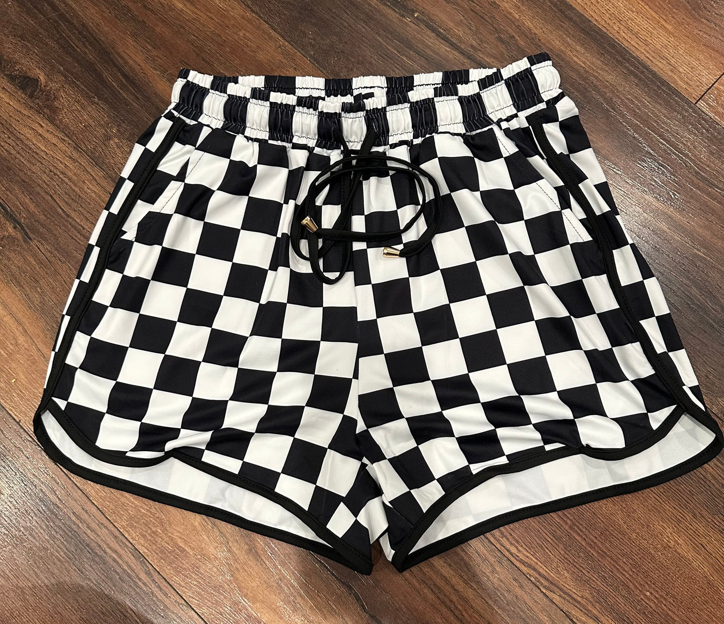 Bailey Checkered Drawstring Shorts