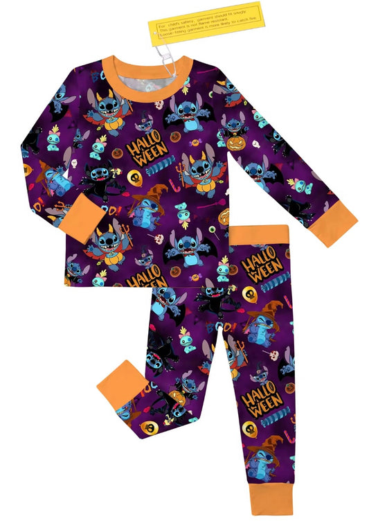 Stitch Halloween Pants Set