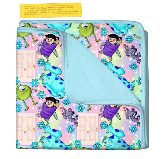 Monsters Inc 50 X 50 Bamboo Blanket