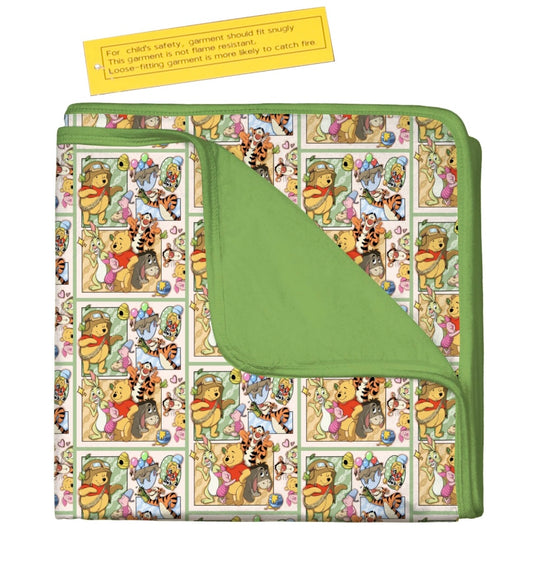Pooh Bear 50 X 50 Bamboo Blanket