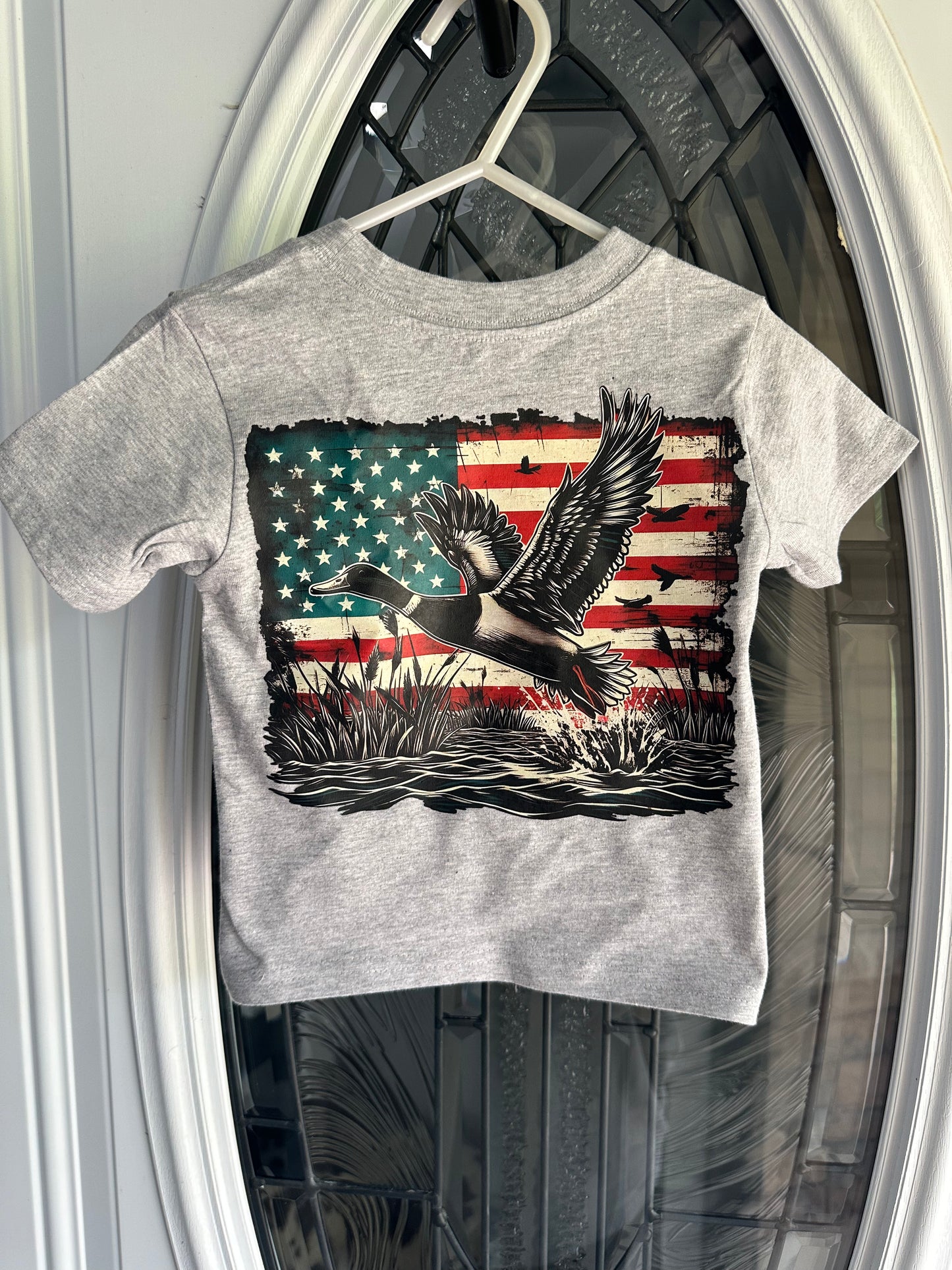 American Flag Duck T-shirt