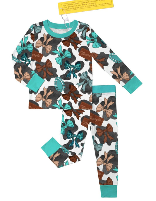 Wrangler Bows 2 Piece Long Sleeve & Pants Set