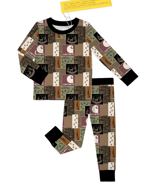 Carhartt Camo Patchwork 2 Piece Long Sleeve & Pants Set