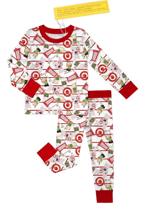 Target / Starbucks 2 Piece Long Sleeve & Pants Set