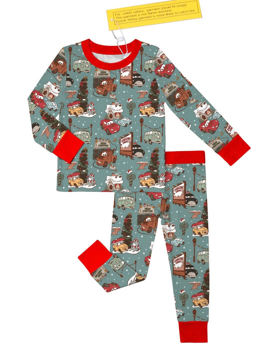 Cars Christmas 2 Piece Long Sleeve & Pants Set