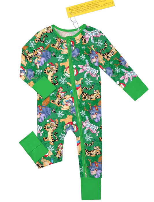 Pooh Bear Christmas Zippy