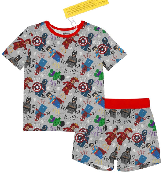 Marvel Bamboo 2 Piece Short Sleeve & Shorts Set
