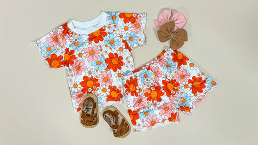 Floral Shorts Set