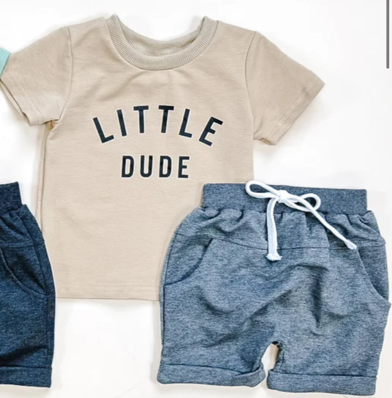 Little Dude T-Shirt & Shorts Set