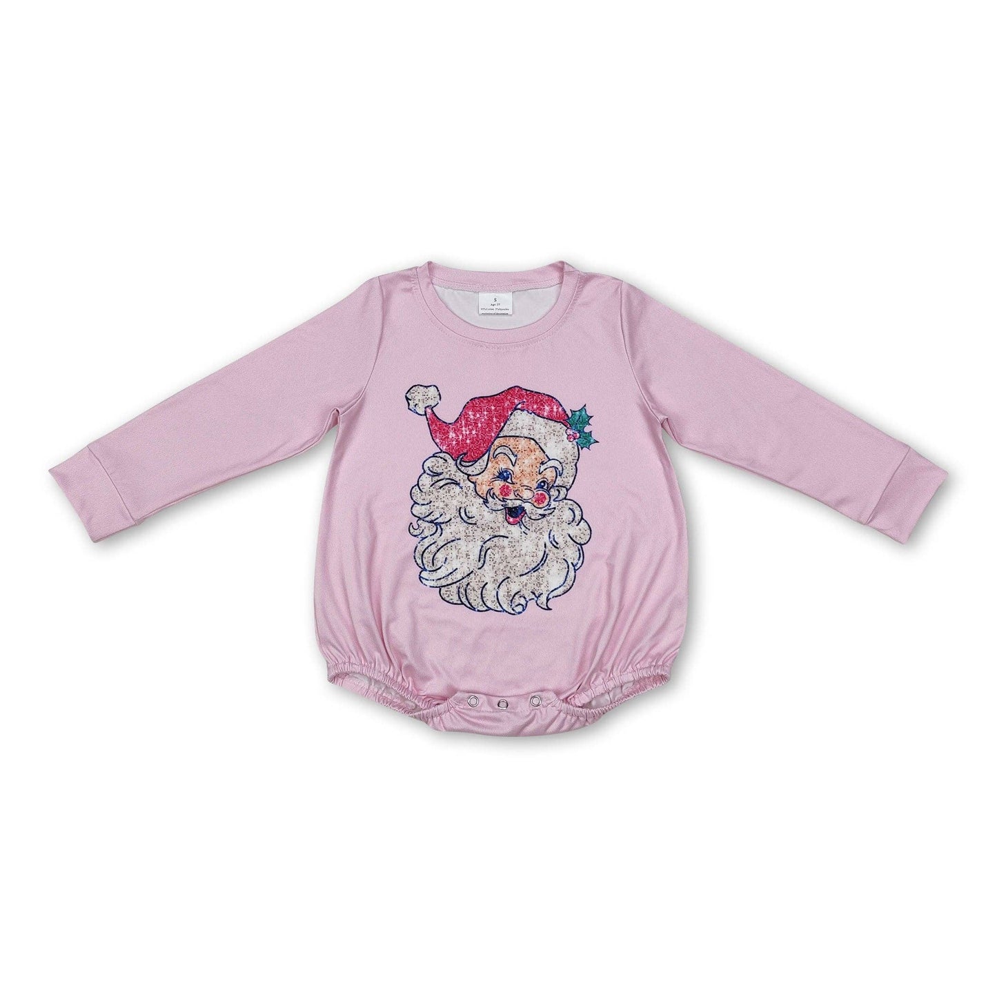 Pink Santa Bubble Romper