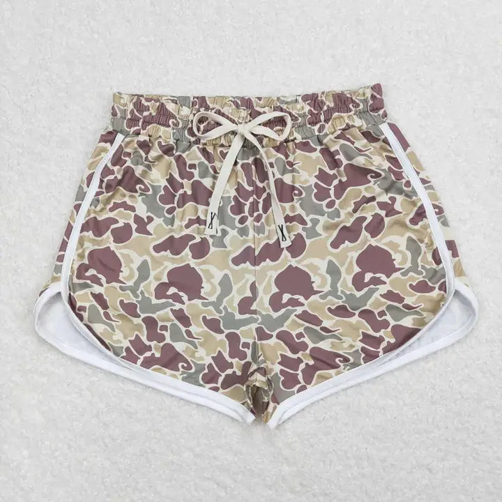 PREORDER WOMENS DRAWSTRING CAMO SHORTS