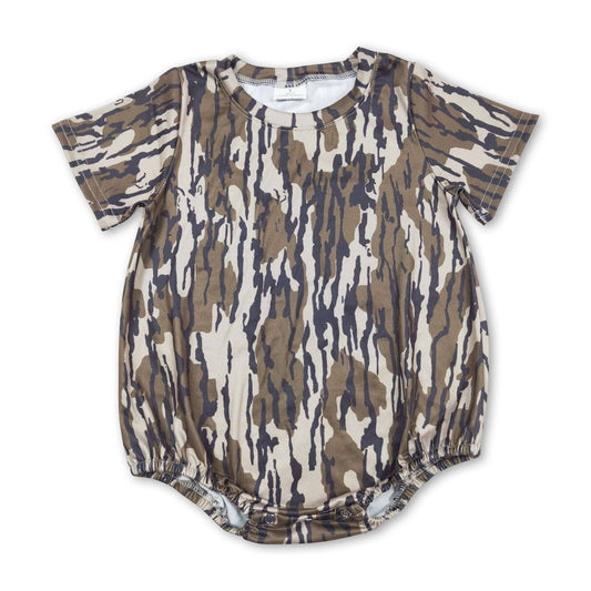 Olive Camo Bubble Romper PREORDER