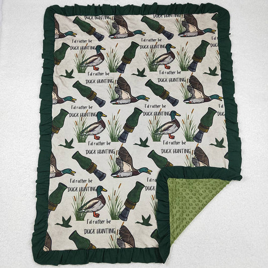 Ruffled Duck Hunting Minky Baby Blanket