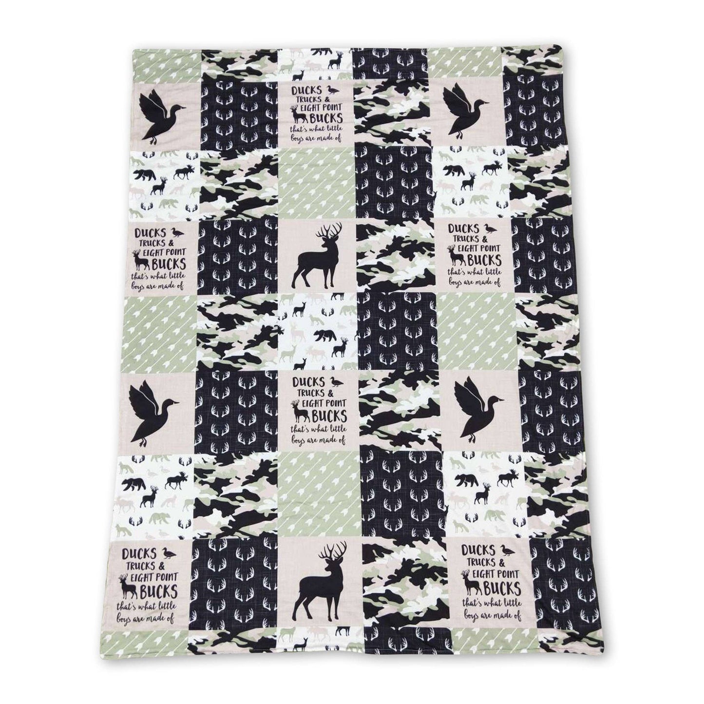 Ducks, Trucks & Bucks Minky Blanket PREORDER!