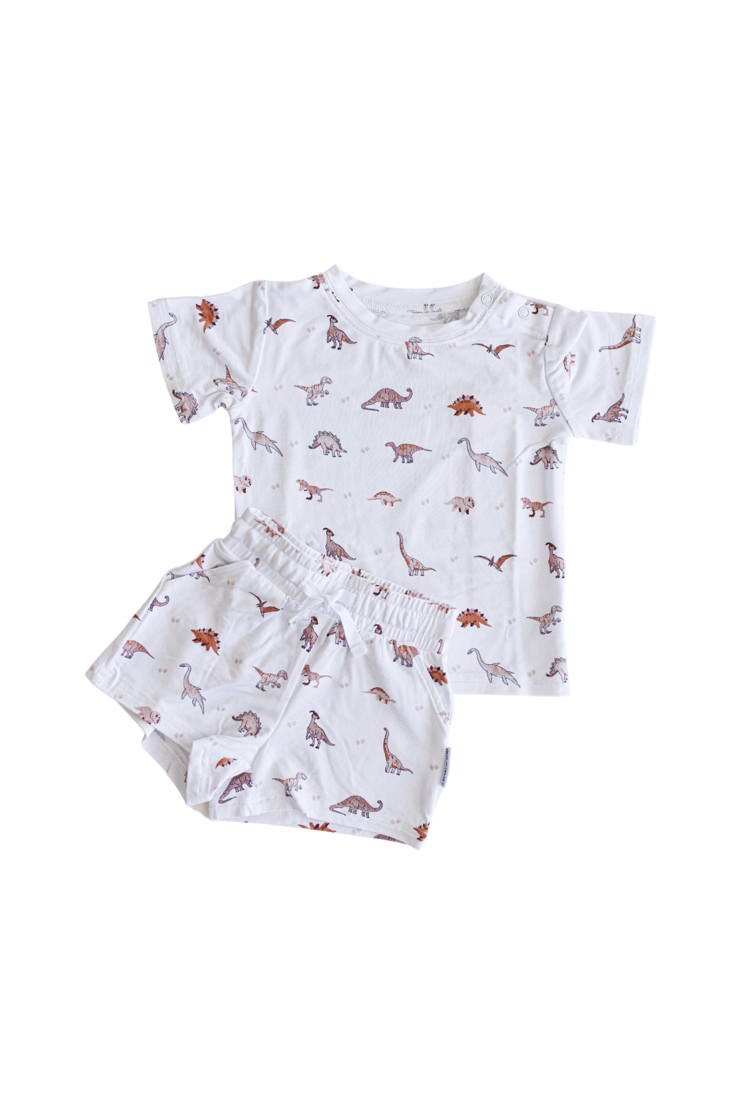 Neutral Dinosaurs | Bamboo Shortie Set