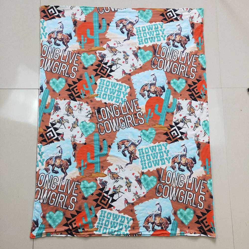 Howdy Western Cowboy Blanket PREORDER!