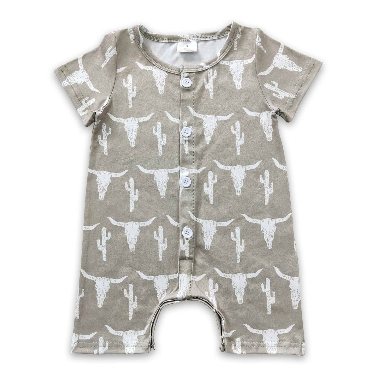 Bull Skull Cactus Romper